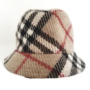 Wool Burberry Bucket Hat Women's Large